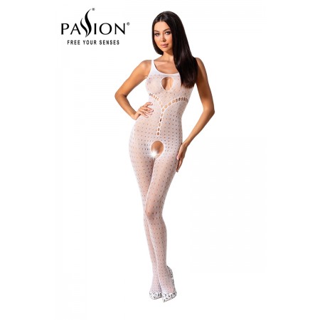 Passion bodystockings Combinaison résille BS078 - Blanc