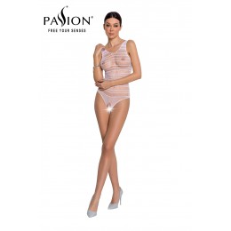 Passion bodystockings Body résille ouvert BS086 - Blanc