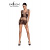 Passion bodystockings Robe nue résille BS090 - Noir