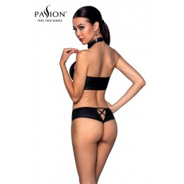 Passion lingerie Bustier et string faux cuir Nancy - Passion