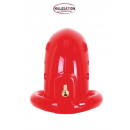 Malesation Cage de chasteté ABS rouge - Malesation