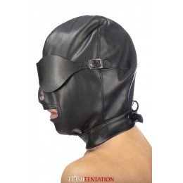 Fetish Tentation Cagoule simili cuir avec bandeau amovible - Fetish Tentation