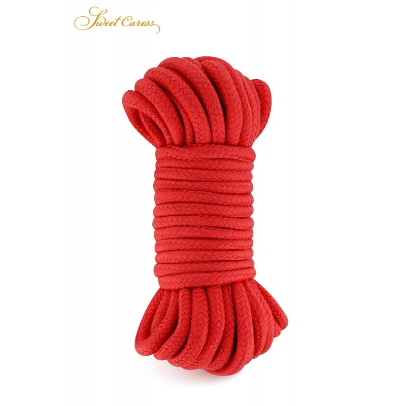 Sweet Caress Corde de bondage rouge 10m - Sweet Caress