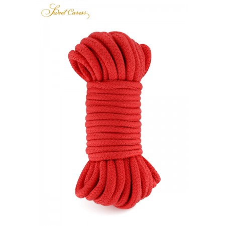 Sweet Caress Corde de bondage rouge 10m - Sweet Caress