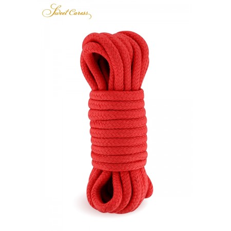 Sweet Caress Corde de bondage rouge 5m - Sweet Caress