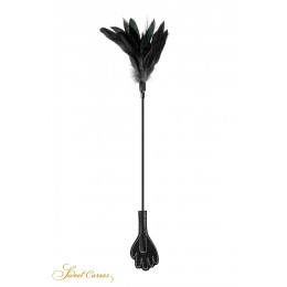 Sweet Caress Mini cravache main avec plumes noires - Sweet Caress