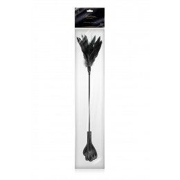 Sweet Caress Mini cravache main avec plumes noires - Sweet Caress