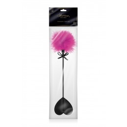 Sweet Caress Tapette coeur avec pompon fuchsia - Sweet Caress