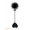 Sweet Caress Tapette coeur avec pompon noir - Sweet Caress