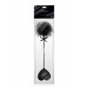 Sweet Caress Tapette coeur avec pompon noir - Sweet Caress