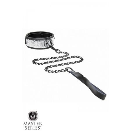 Master Series Collier argenté avec laisse - Master Series