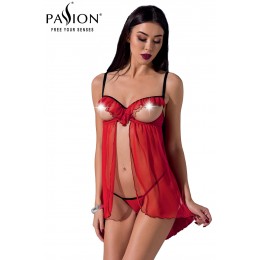 Passion lingerie Déshabillé seins nus Cherry - Passion