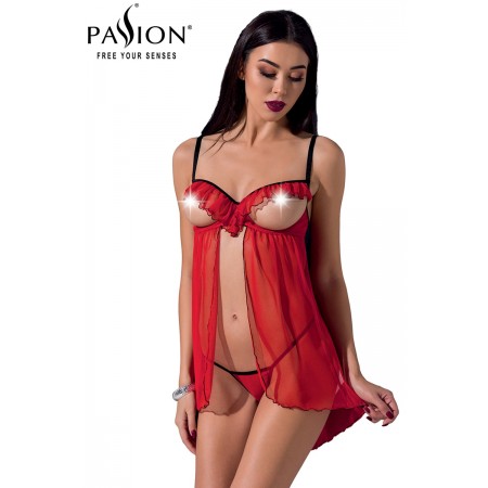 Passion lingerie Déshabillé seins nus Cherry - Passion