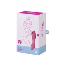 Satisfyer Stimulateur Curvy Trinity 3 rouge - Satisfyer