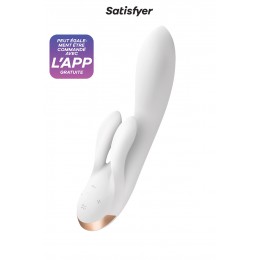 Satisfyer Vibro Rabbit connecté Double Flex blanc - Satisfyer