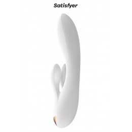 Satisfyer Vibro Rabbit connecté Double Flex blanc - Satisfyer