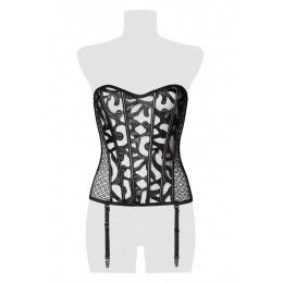 Grey Velvet Corset bustier à jarretelles - Grey Velvet