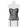 Grey Velvet Corset bustier à jarretelles - Grey Velvet