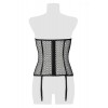 Grey Velvet Corset bustier à jarretelles - Grey Velvet