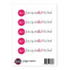 Jacquie & Michel 5 stickers Jacquie et Michel signature