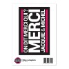 Jacquie & Michel Grand sticker J&M rectangle noir