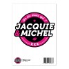 Jacquie & Michel Grand sticker J&M rond noir