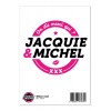 Jacquie & Michel Grand sticker Jacquie & Michel rond blanc