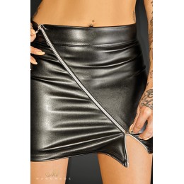 Noir Handmade Ruler mini skirt