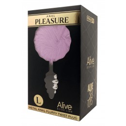 Alive Plug métal Fluffy Twist L mauve - Alive