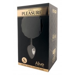 Alive Plug métal Fluffy S noir - Alive