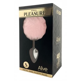 Alive Plug métal Fluffy S rose - Alive