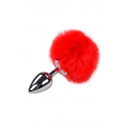 Alive Plug métal Fluffy M rouge - Alive