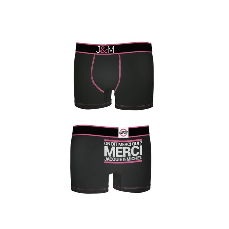 Jacquie & Michel Boxer J&M en coton - Noir 2