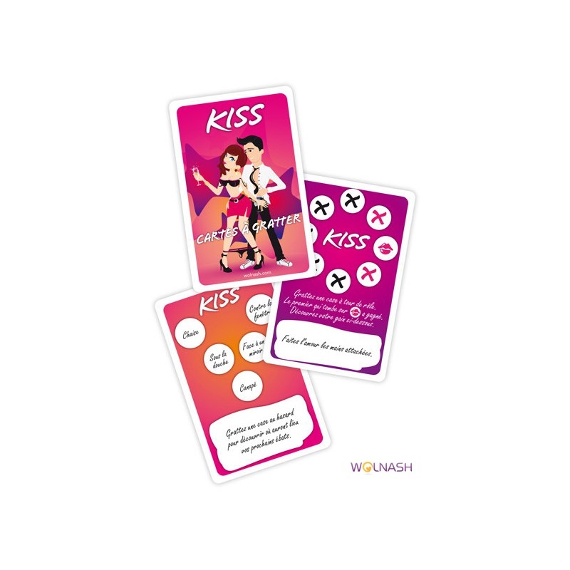 Wolnash Kiss scratch cards