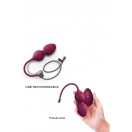 Dorcel Love balls télécommandées bordeaux - Dorcel