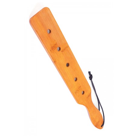 Fetish Tentation Paddle bambou 5 trous - Fetish Tentation