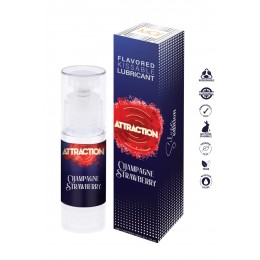 Attraction cosmetics Lubrifiant embrassable parfum vin pintillant et fraise - Attraction