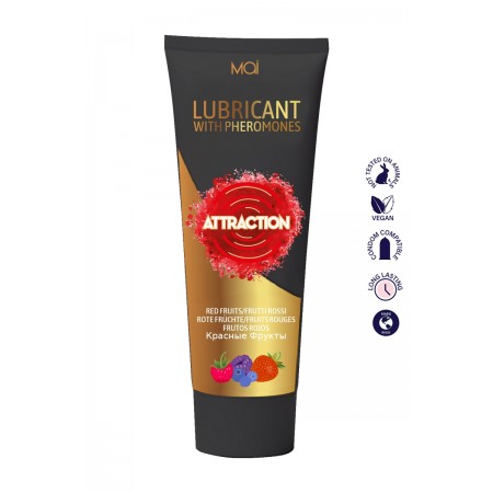 Attraction cosmetics Lubrifiant fruits rouges aux phéromones - Attraction