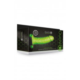 Ouch! Gode-ceinture creux phosphorescent 18cm - Ouch