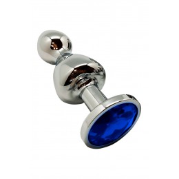 Wooomy Plug bijou Lollypop bleu L - Wooomy