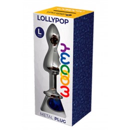 Wooomy Plug bijou Lollypop bleu L - Wooomy