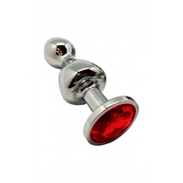 Wooomy Plug bijou Lollypop rouge M - Wooomy