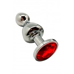 Wooomy Plug bijou Lollypop rouge L - Wooomy