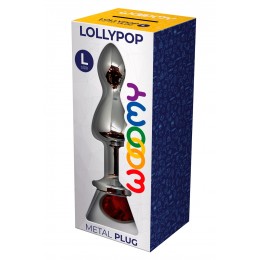 Wooomy Plug bijou Lollypop rouge L - Wooomy